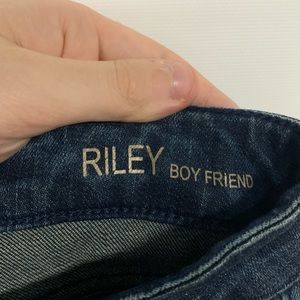 DL1961 Jeans - DL1961 | Riley Boyfriend Distressed Darkwash Jean DL1961 Jeans - DL1961 | Riley Boyfriend Distressed Darkwash Jean